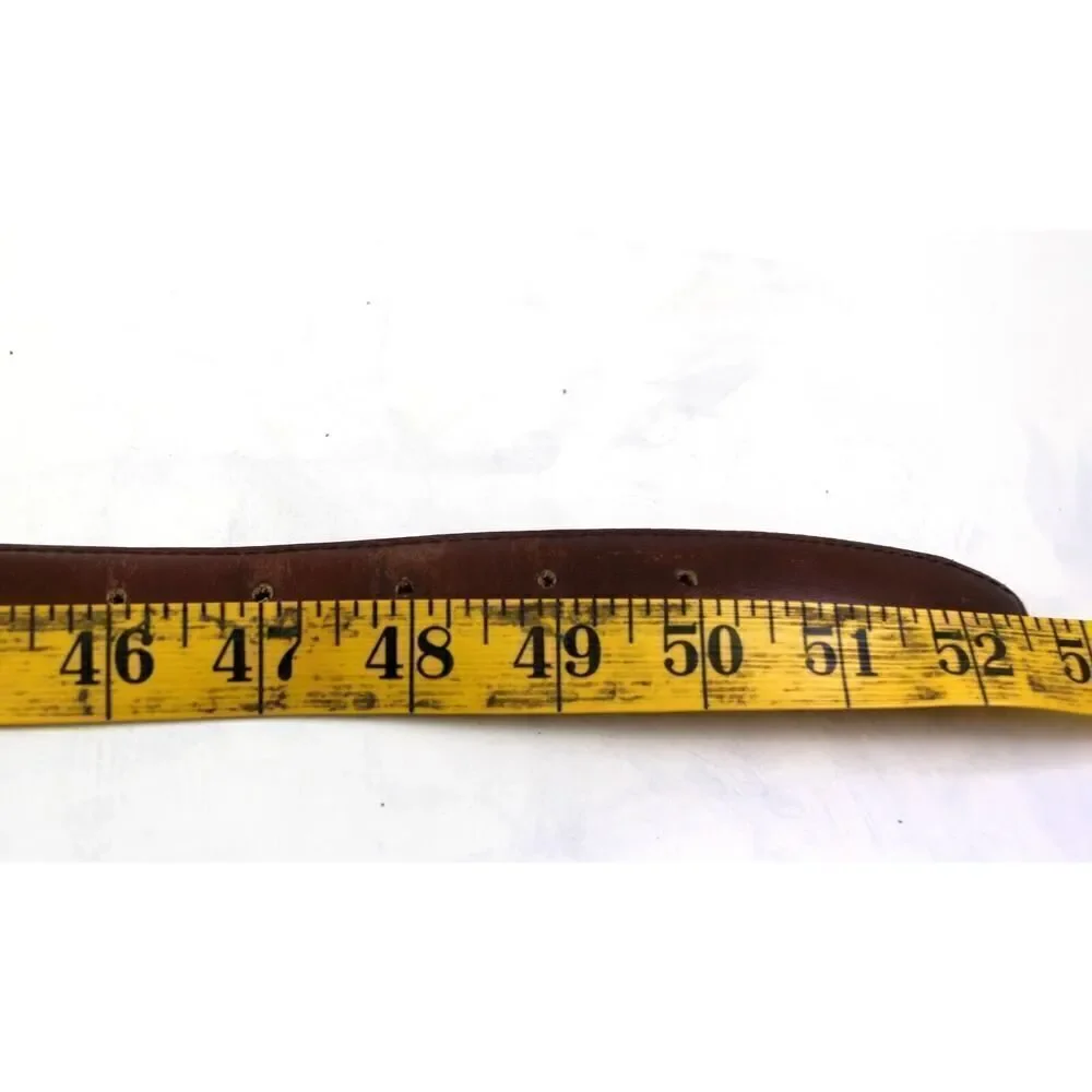 Made in USA BROWN GENUINE LEATHER 7/8